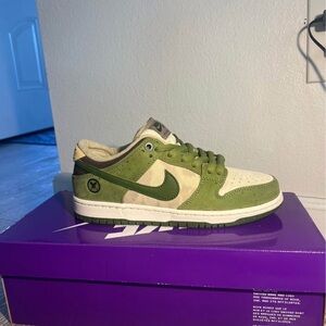 Nike Green and Cream Sneakers